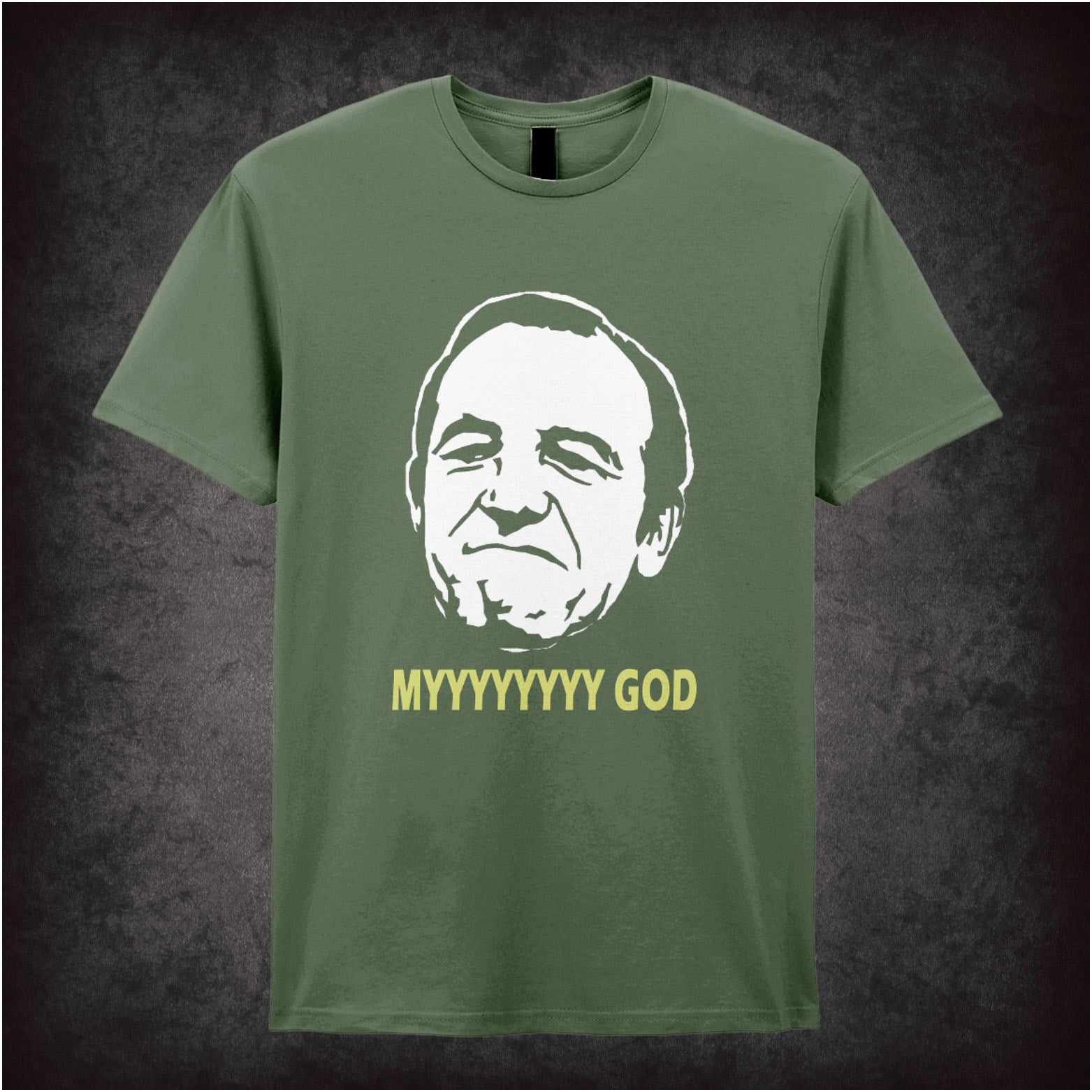 “Rigsby ‘Myyyyyyy God’ T-shirt from Rising Damp”