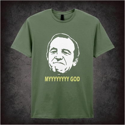 “Rigsby ‘Myyyyyyy God’ T-shirt from Rising Damp”