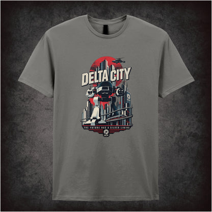 Delta City T-shirt in charcoal from RoboCop