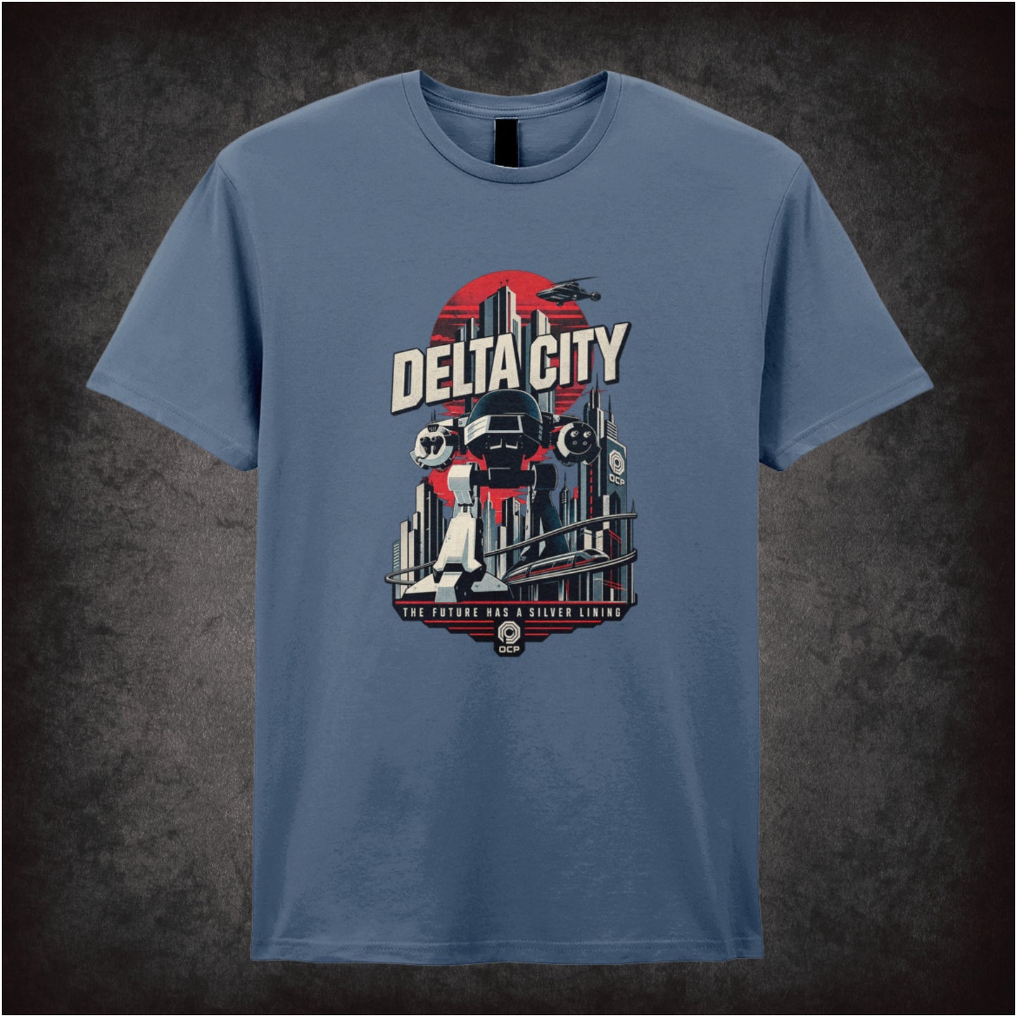Delta City T-shirt in indigo from RoboCop