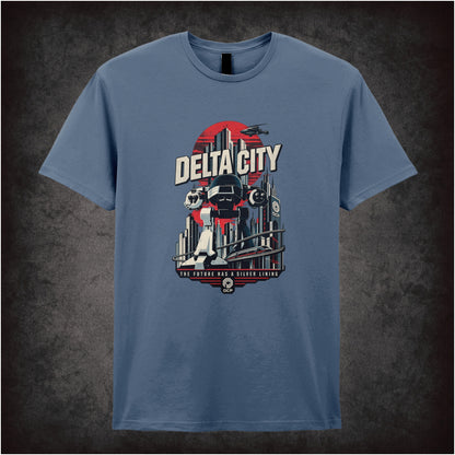 Delta City T-shirt in indigo from RoboCop