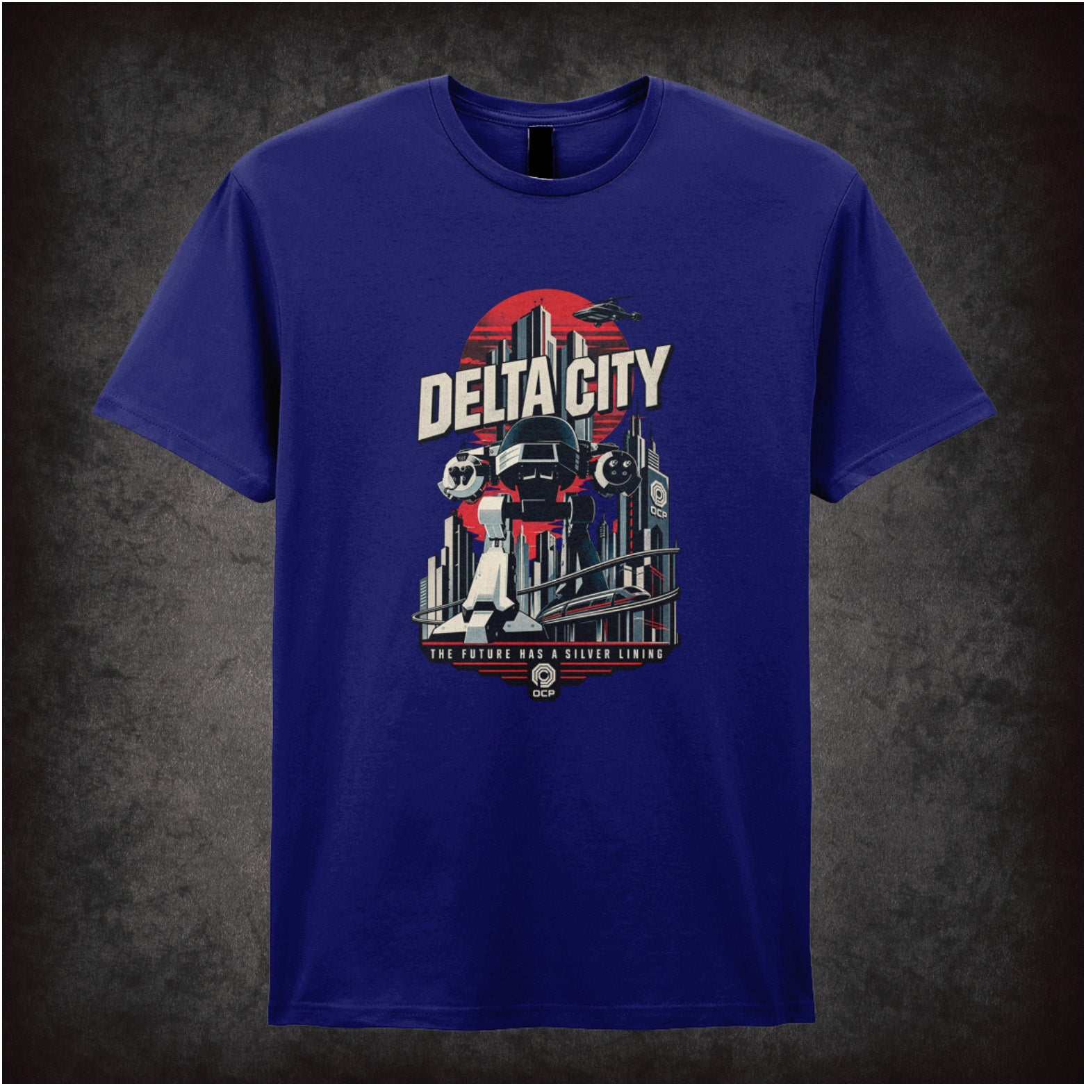 Delta City T-shirt in navy from RoboCop