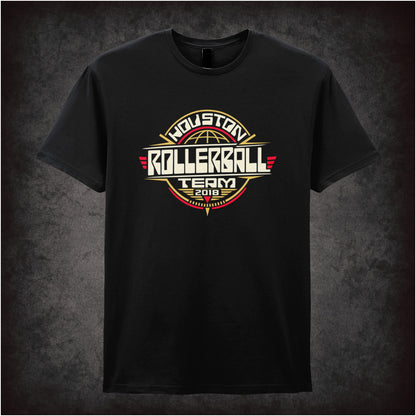Houston Rollerball Team 2018 text T-shirt in black from Rollerball