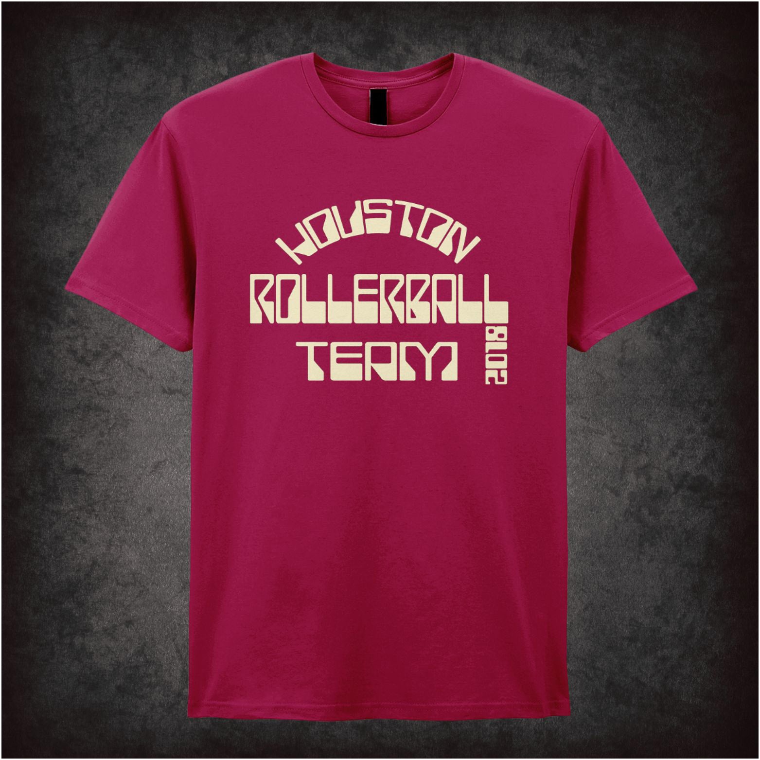 Houston Rollerball Team 2018 Rollerball inspired unisex T-shirt with graphic design