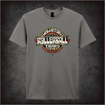 Houston Rollerball Team 2018 text T-shirt in charcoal from Rollerball