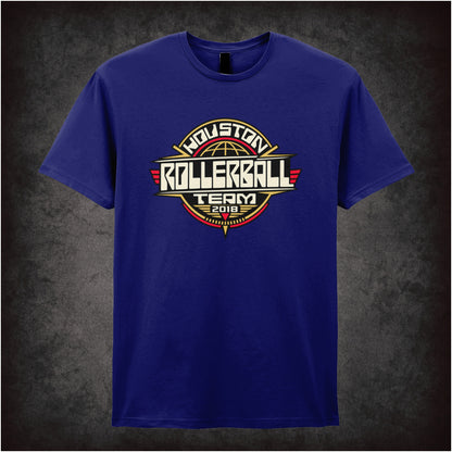Houston Rollerball Team 2018 text T-shirt in navy from Rollerball