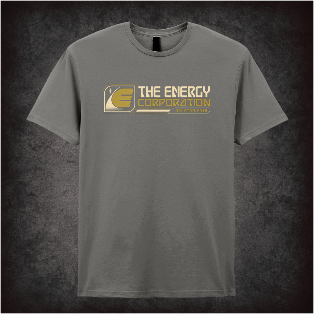 Energy Corporation Houston 2018 logo T-shirt in charcoal  from Rollerball