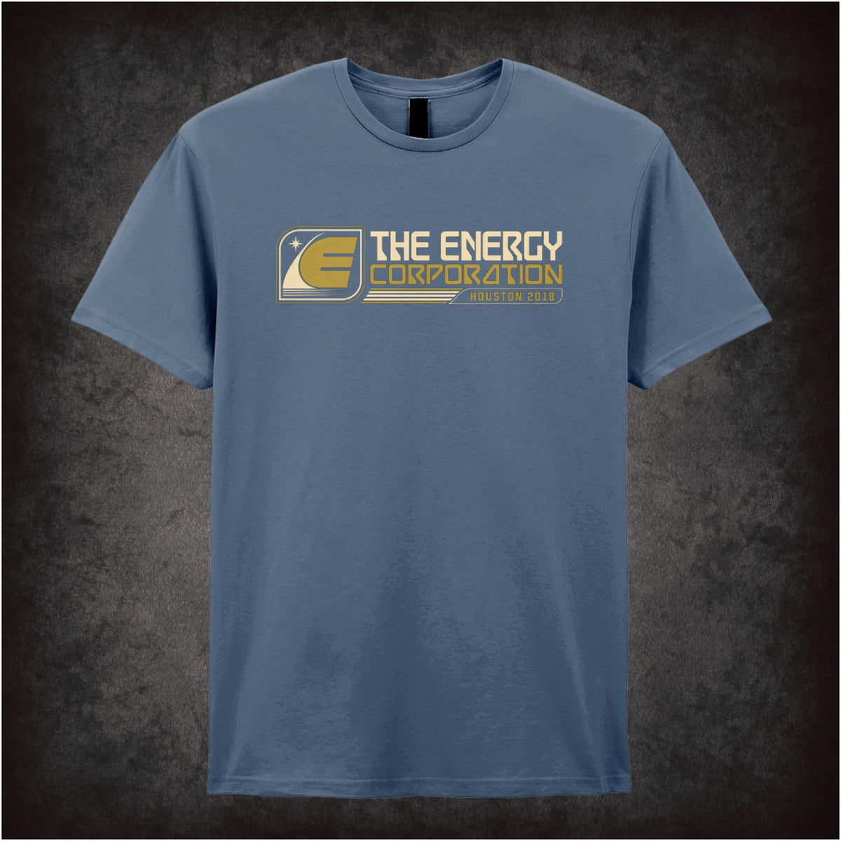 Energy Corporation Houston 2018 logo T-shirt in indigo from Rollerball