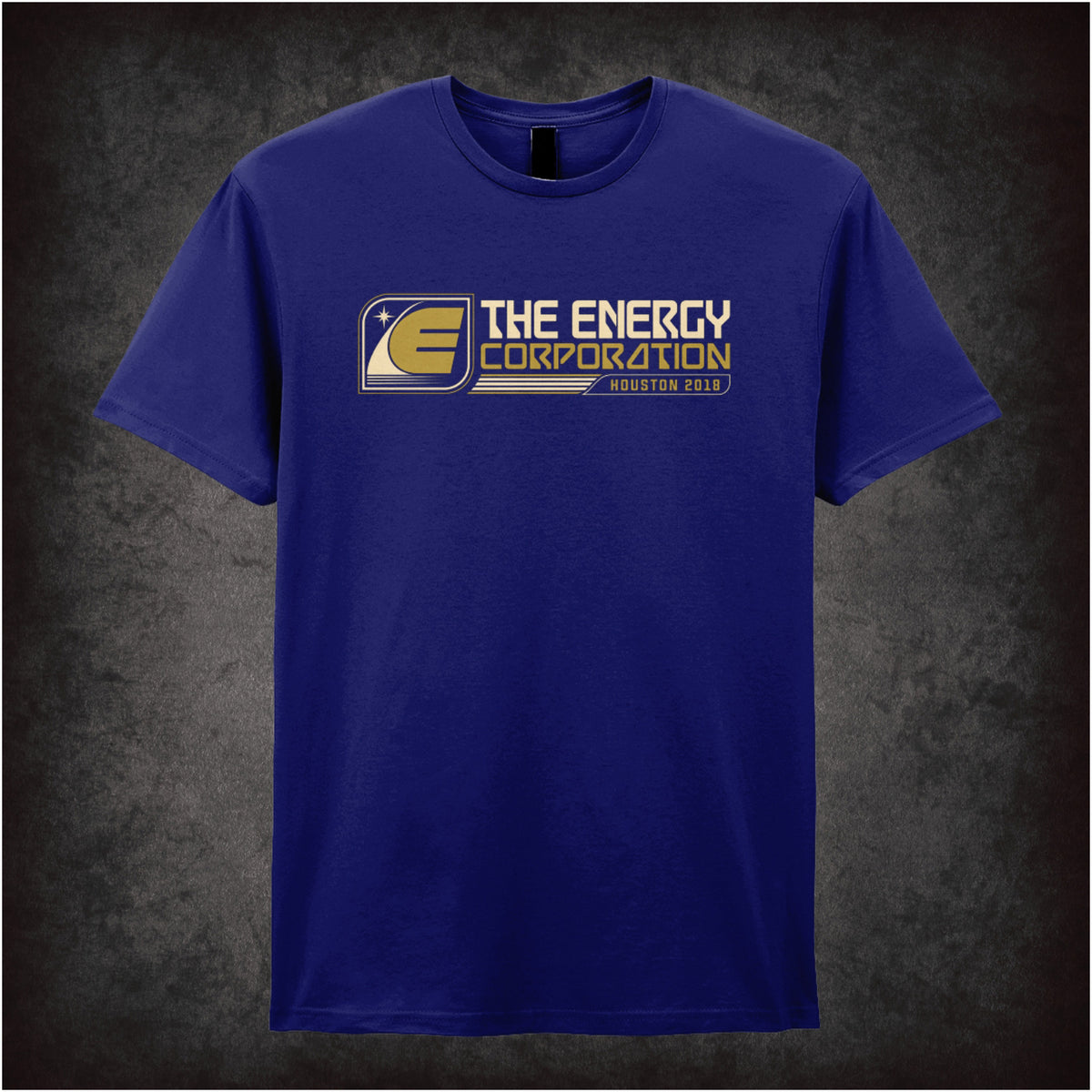 Energy Corporation Houston 2018 logo T-shirt in navy from Rollerball