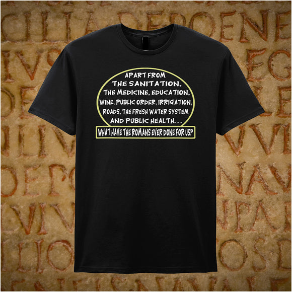What Have the Romans Ever Done for Us? - Monty Python Life Of Brian Inspired Unisex T Shirt