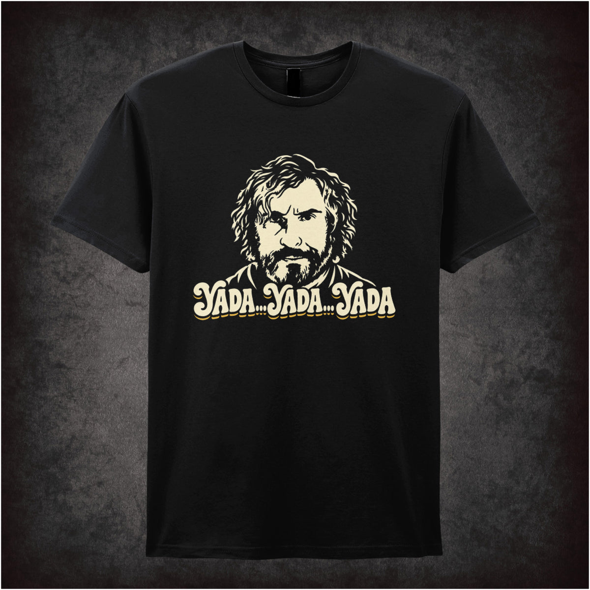 “Tommy Saxondale ‘Yada, yada, yada’ T-shirt in black from Saxondale”