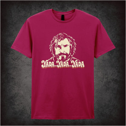 “Tommy Saxondale ‘Yada, yada, yada’ T-shirt in cardinal red from Saxondale”