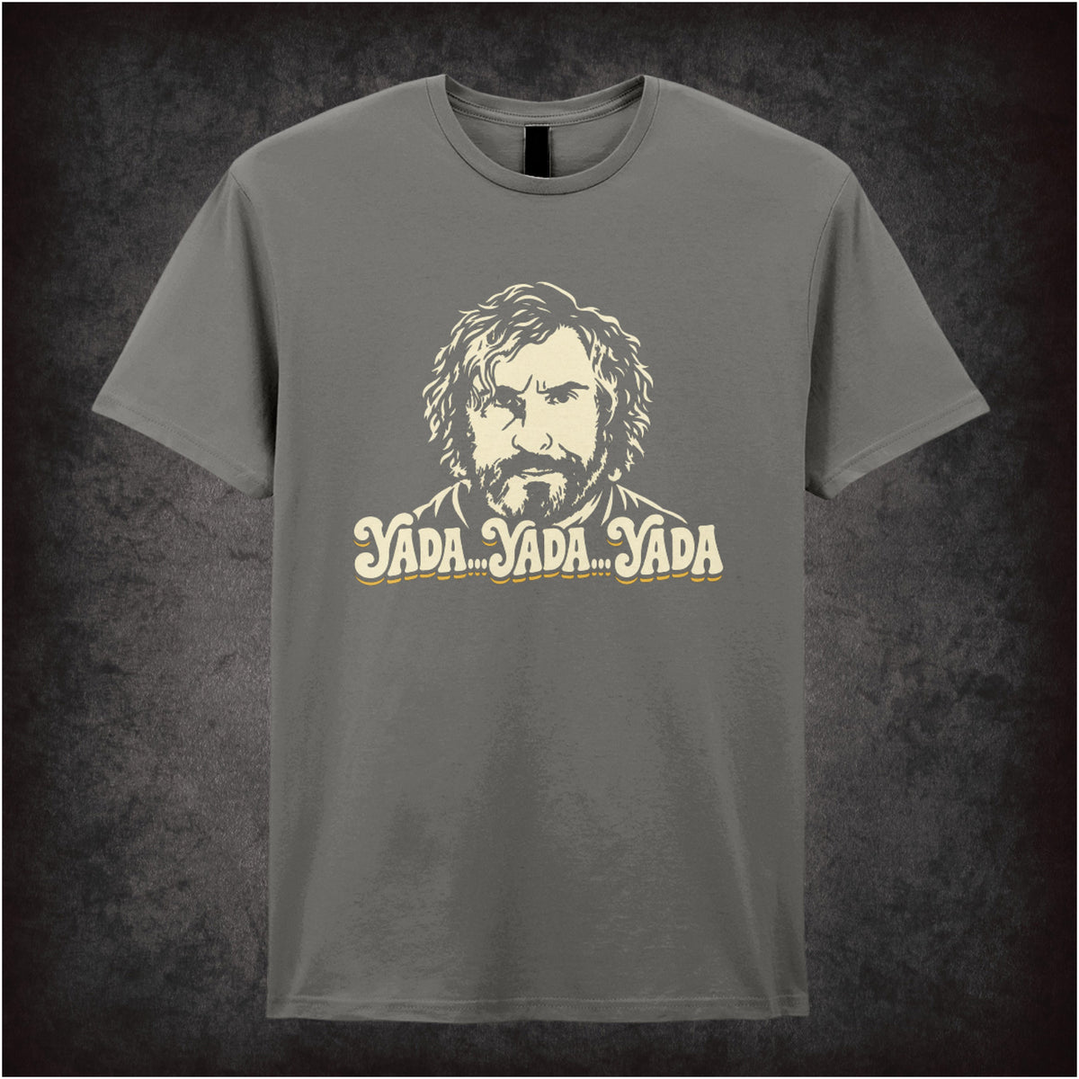 “Tommy Saxondale ‘Yada, yada, yada’ T-shirt in charcoal from Saxondale”