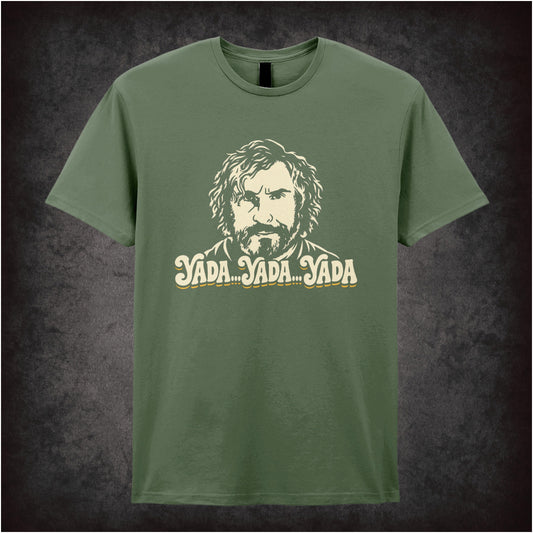 “Tommy Saxondale ‘Yada, yada, yada’ T-shirt in military green from Saxondale”