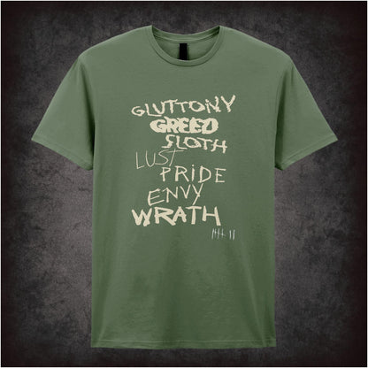 Seven Deadly Sins – Softstyle Unisex Graphic T-Shirt