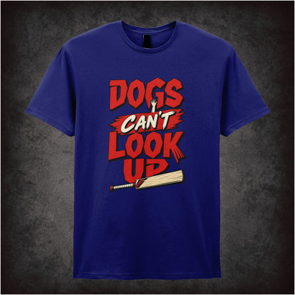 ‘Dogs can’t look up’ quote T-shirt in navy from Shaun of the Dead