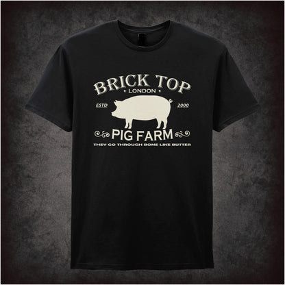 Brick Top Pig Farm – Cult Crime Graphic T-Shirt