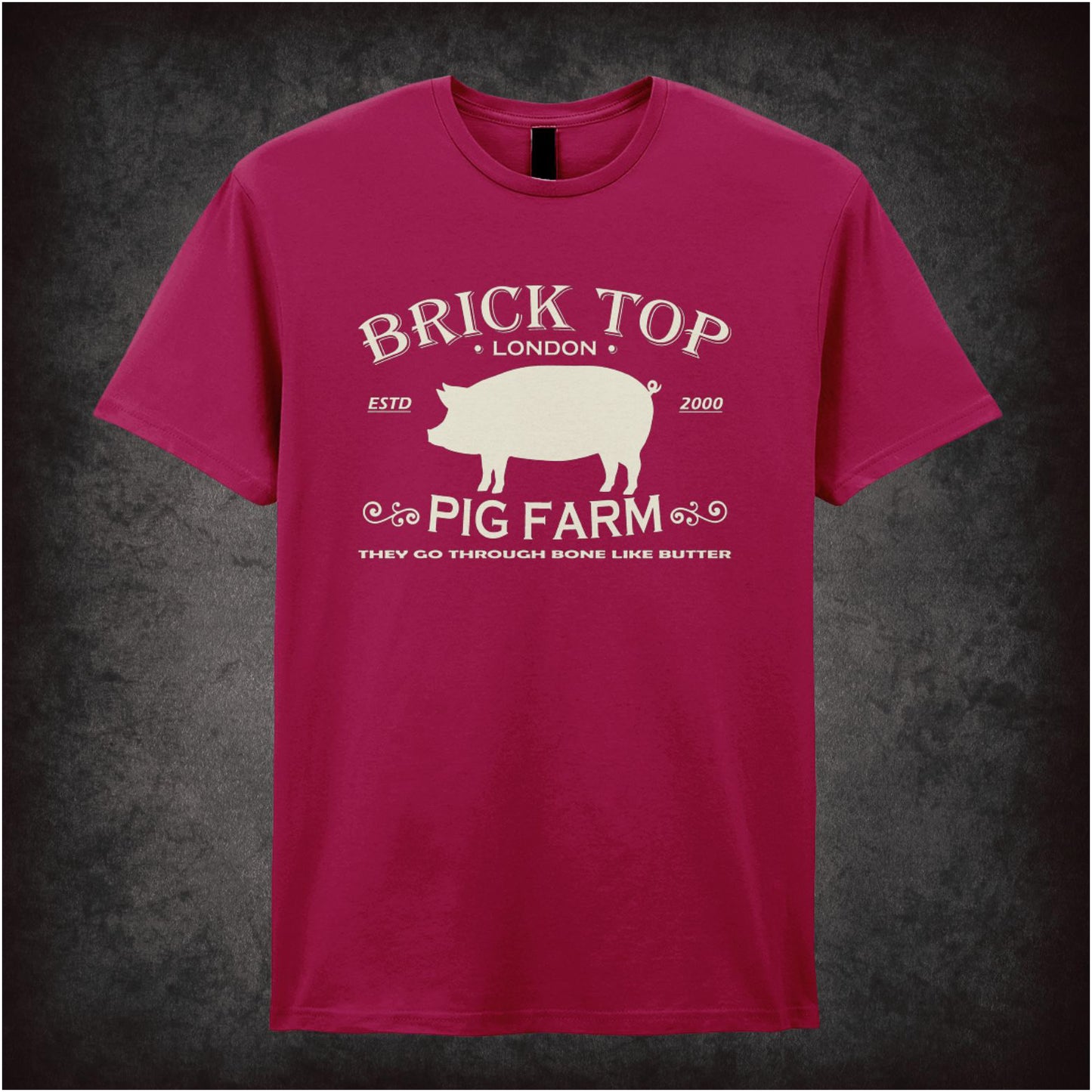 Brick Top Pig Farm – Cult Crime Graphic T-Shirt