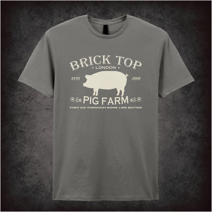 Brick Top Pig Farm – Cult Crime Graphic T-Shirt