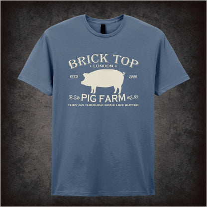 Brick Top Pig Farm – Cult Crime Graphic T-Shirt