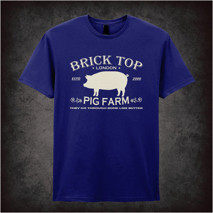 Brick Top Pig Farm – Cult Crime Graphic T-Shirt