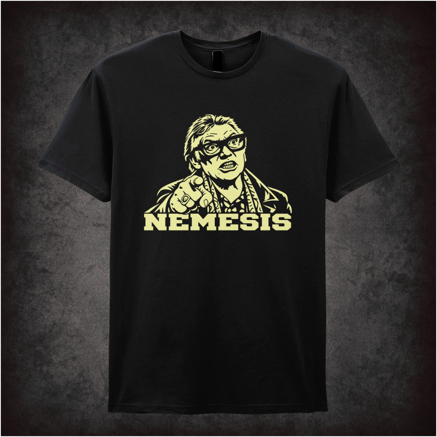 Brick Top ‘Nemesis’ portrait T-shirt in black from Snatch