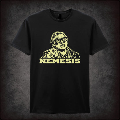 Brick Top ‘Nemesis’ portrait T-shirt in black from Snatch