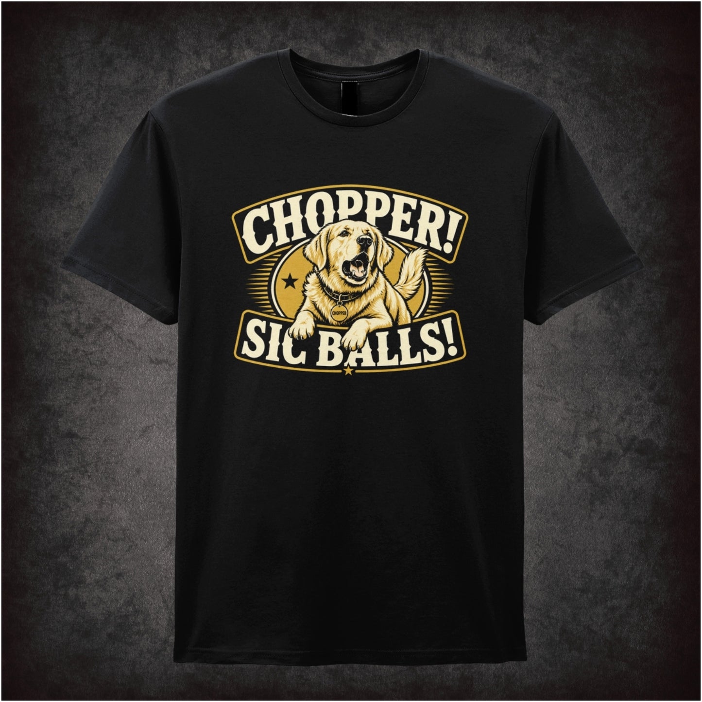 Chopper! Sic Balls! T-shirt in black from Stand By Me