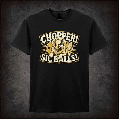 Chopper! Sic Balls! T-shirt in black from Stand By Me