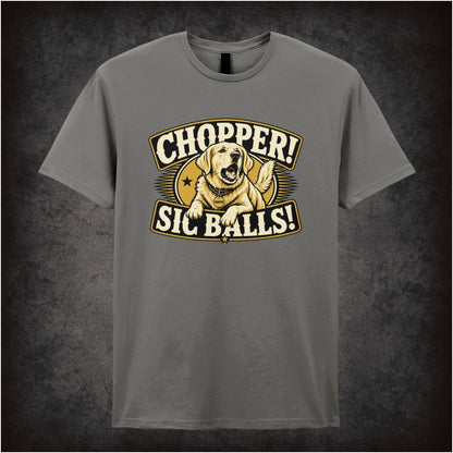 Chopper! Sic Balls! T-shirt in charcoal from Stand By Me
