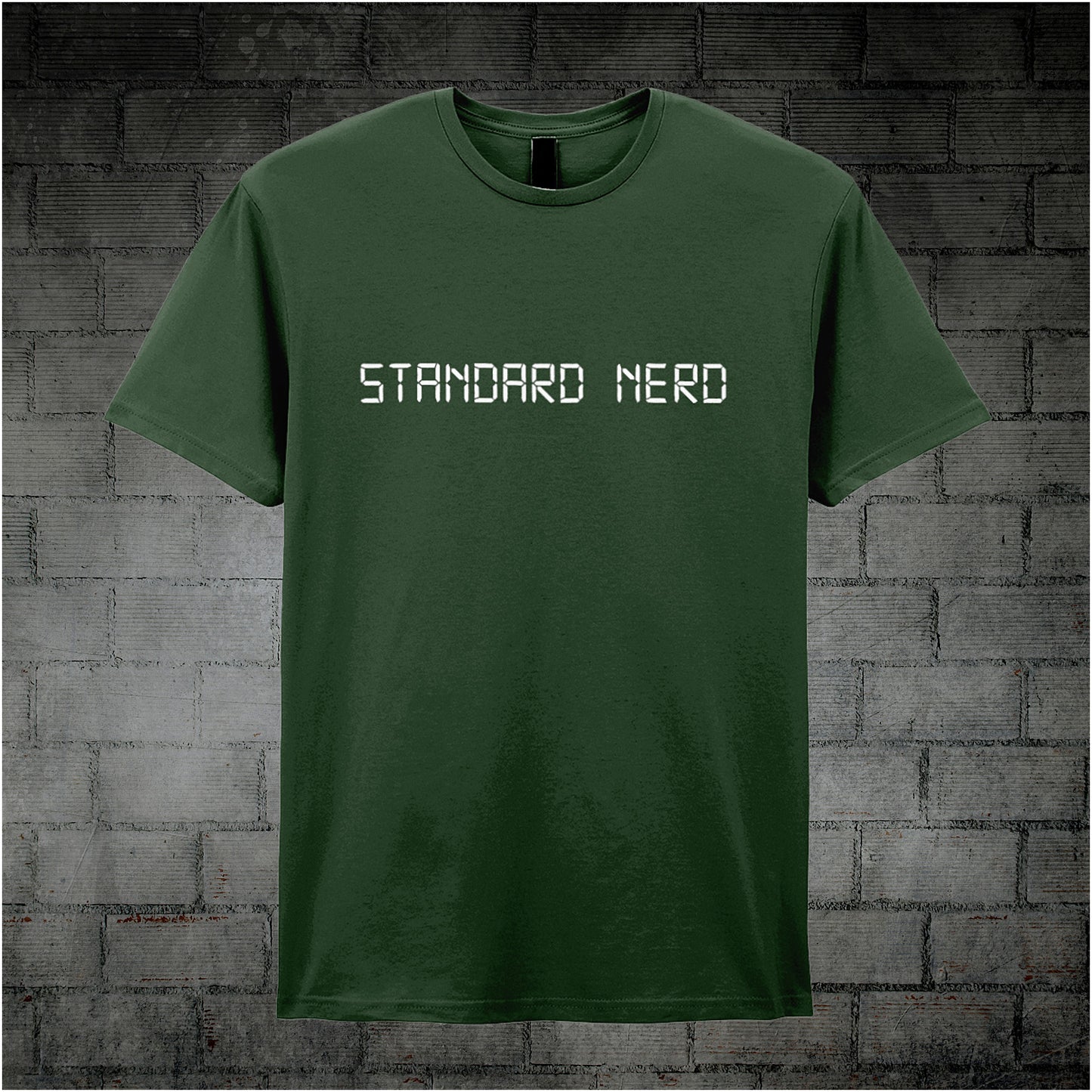 forest unisex T-shirt featuring the phrase 'Standard Nerd' from The IT Crowd