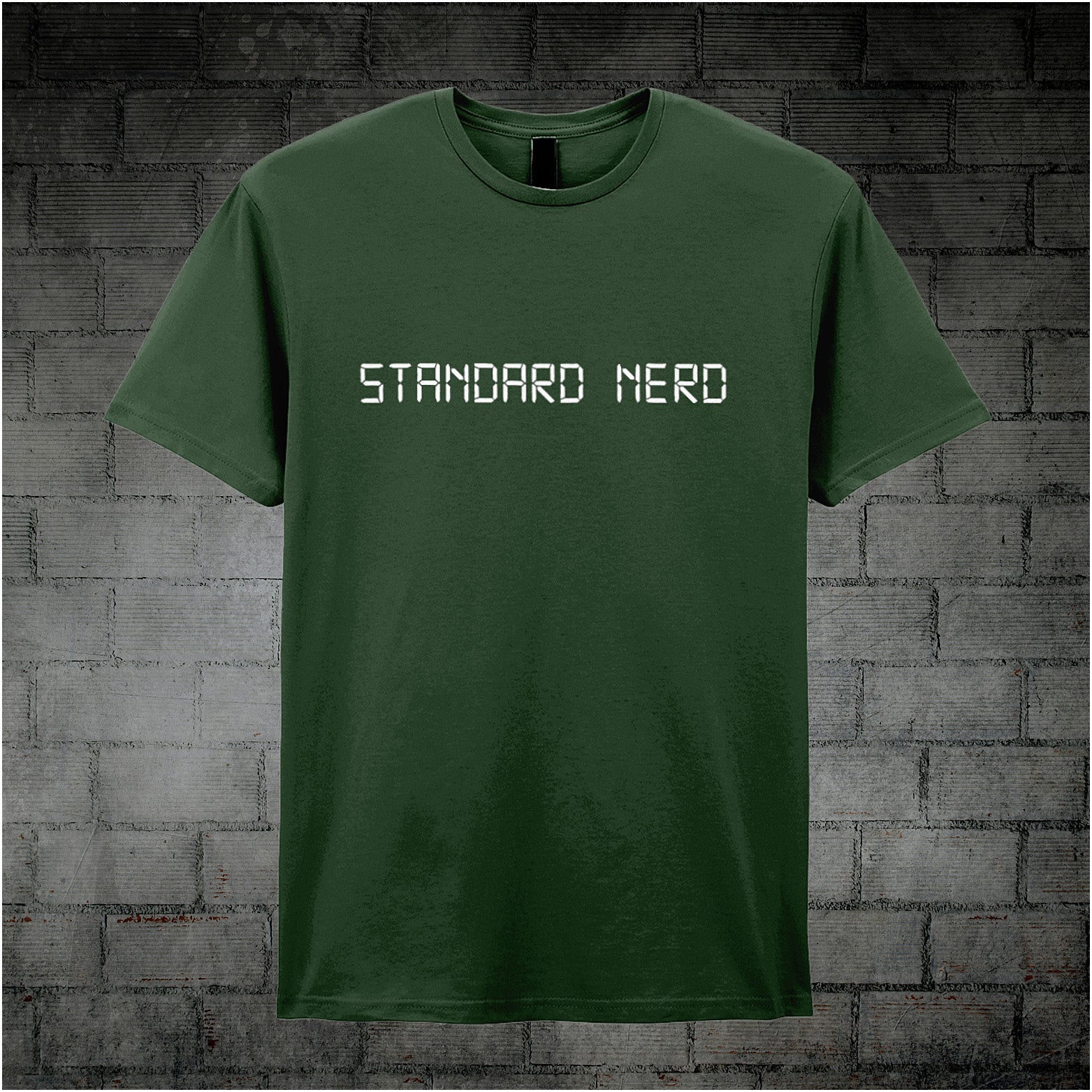 forest unisex T-shirt featuring the phrase 'Standard Nerd' from The IT Crowd
