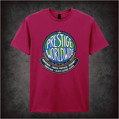 Prestige Worldwide T-shirt in cardinal red from Step Brothers