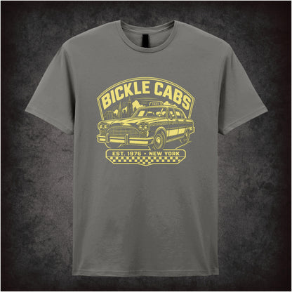 Bickle Cabs logo Travis Bickle T-shirt in charcoal from Taxi Driver