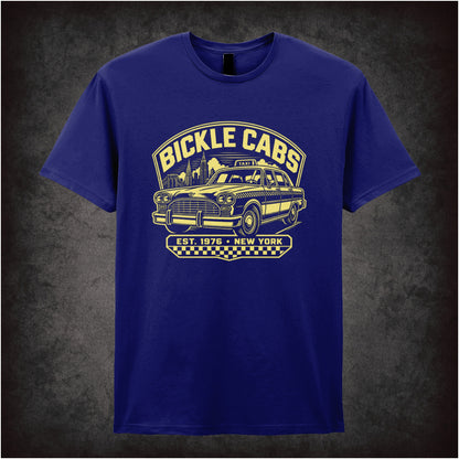 Bickle Cabs logo Travis Bickle T-shirt in navy from Taxi Driver