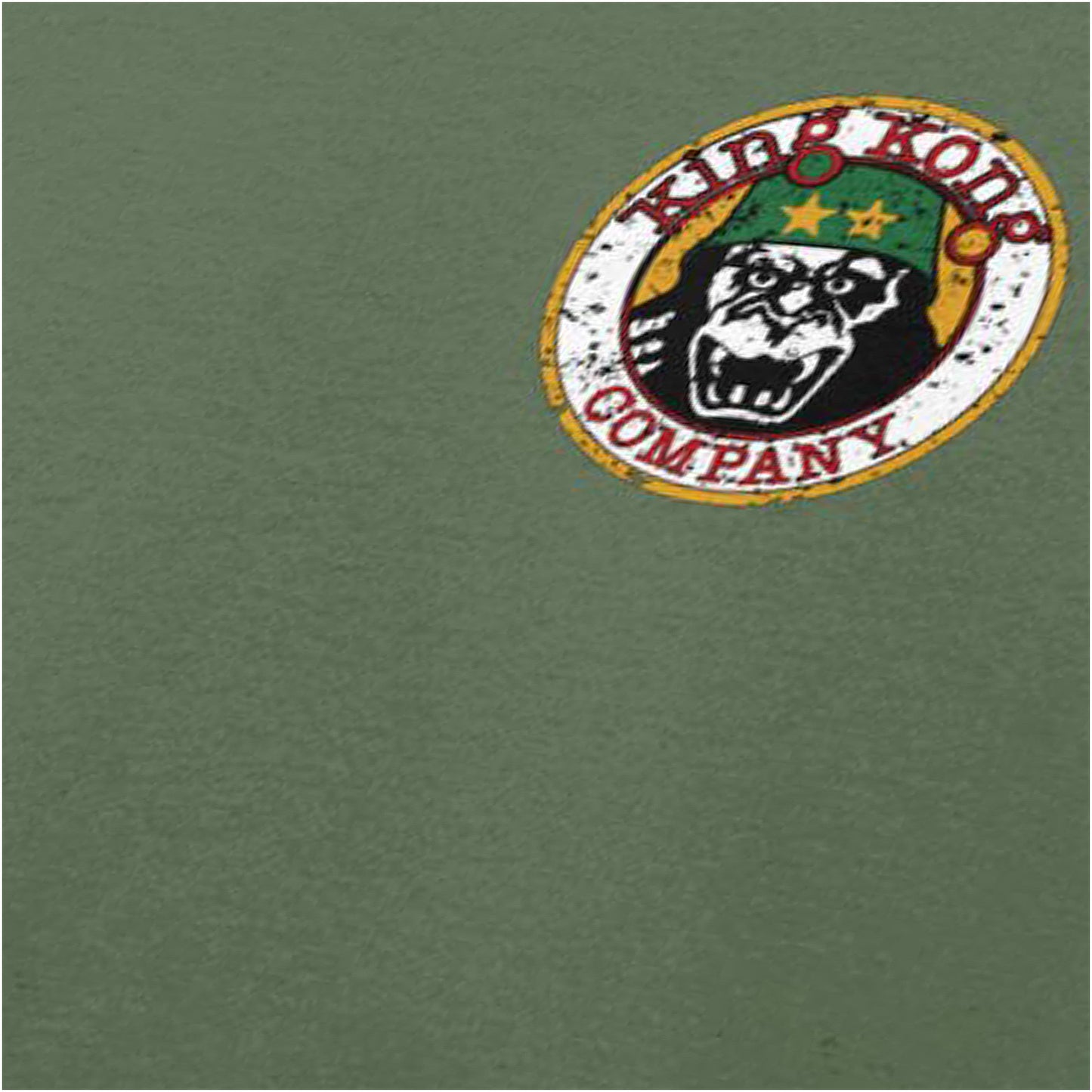 King Kong Company graphic close up T-shirt inspired in military green by Taxi Driver
