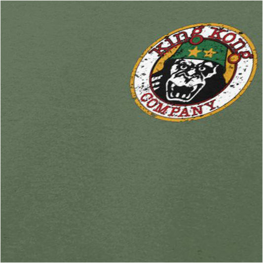 King Kong Company graphic close up T-shirt inspired in military green by Taxi Driver