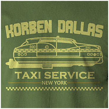 Korben Dallas Taxi Service - Fifth Element Inspired Unisex T Shirt