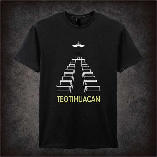 Teotihuacan Pyramid Of The Sun inspired unisex T-shirt with graphic design