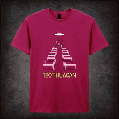 Teotihuacan Pyramid Of The Sun – Cult Ancient Mesoamerican Graphic T-Shirt