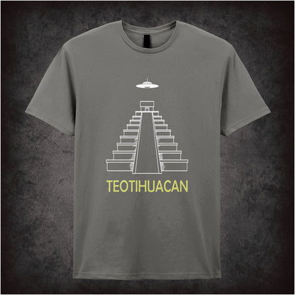 Teotihuacan Pyramid Of The Sun – Cult Ancient Mesoamerican Graphic T-Shirt