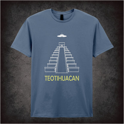 Teotihuacan Pyramid Of The Sun – Cult Ancient Mesoamerican Graphic T-Shirt
