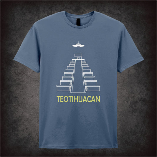 Teotihuacan Pyramid Of The Sun – Cult Ancient Mesoamerican Graphic T-Shirt