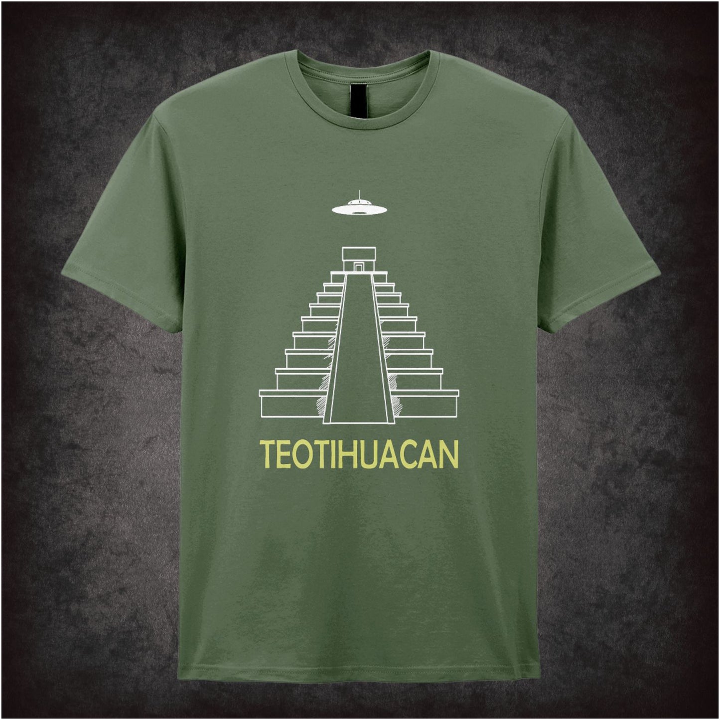 Teotihuacan Pyramid Of The Sun – Cult Ancient Mesoamerican Graphic T-Shirt