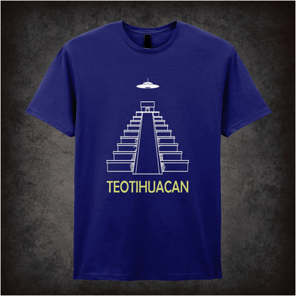 Teotihuacan Pyramid Of The Sun – Cult Ancient Mesoamerican Graphic T-Shirt