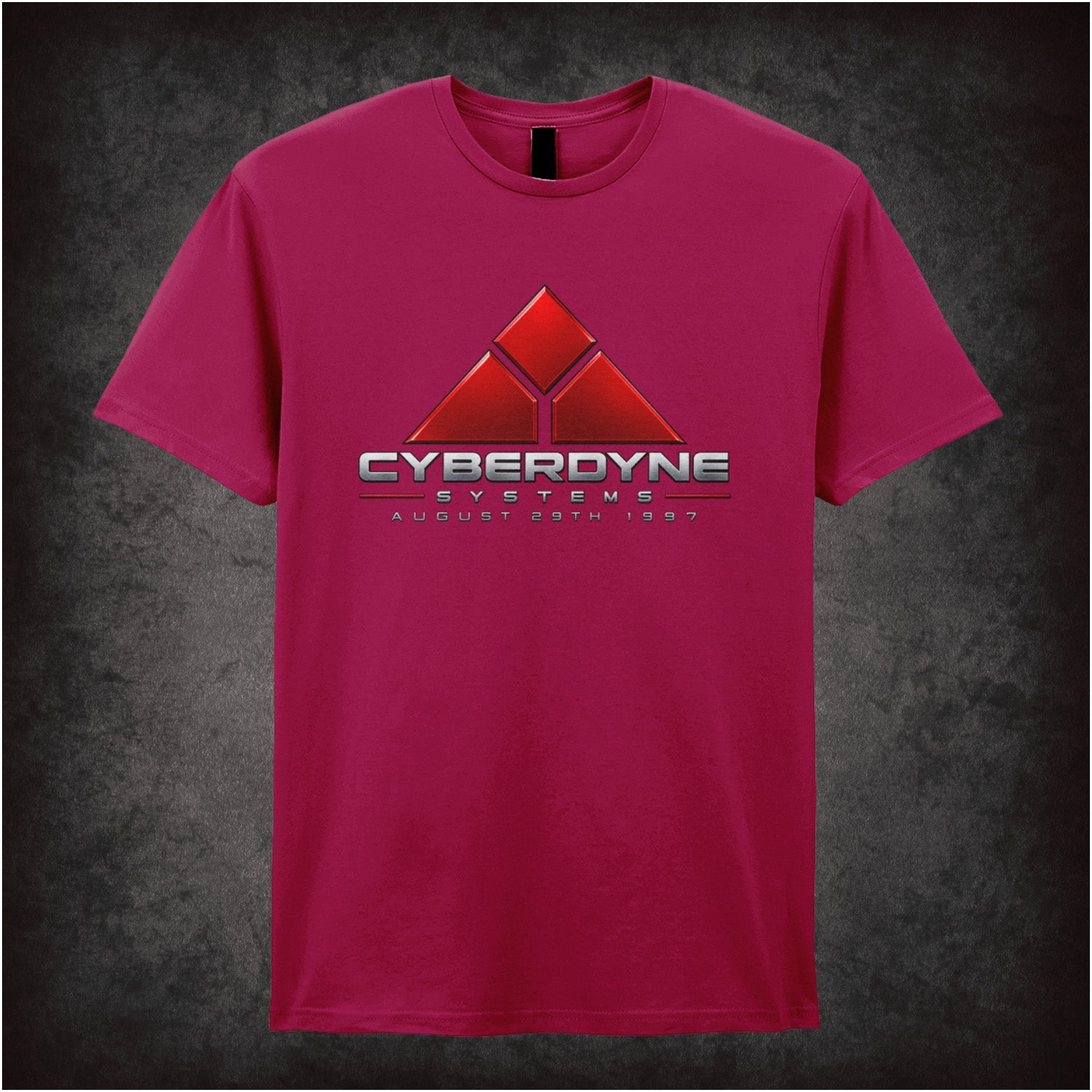 Judgment Day August 29th 1997 T-shirt in cardinal red from Terminator 2: Judgment Day