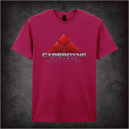 Judgment Day August 29th 1997 T-shirt in cardinal red from Terminator 2: Judgment Day