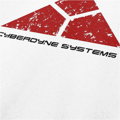Cyberdyne Systems logo close up T-shirt in white from The Terminator