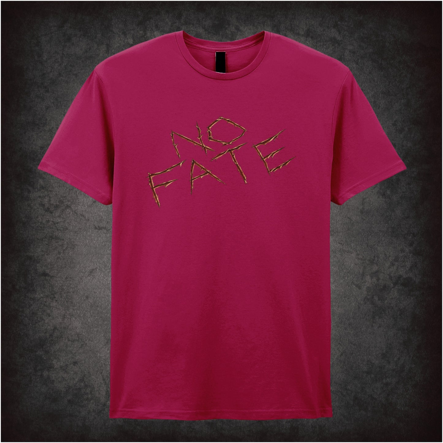 No Fate T-shirt in cardinal red inspired by The Terminator 2