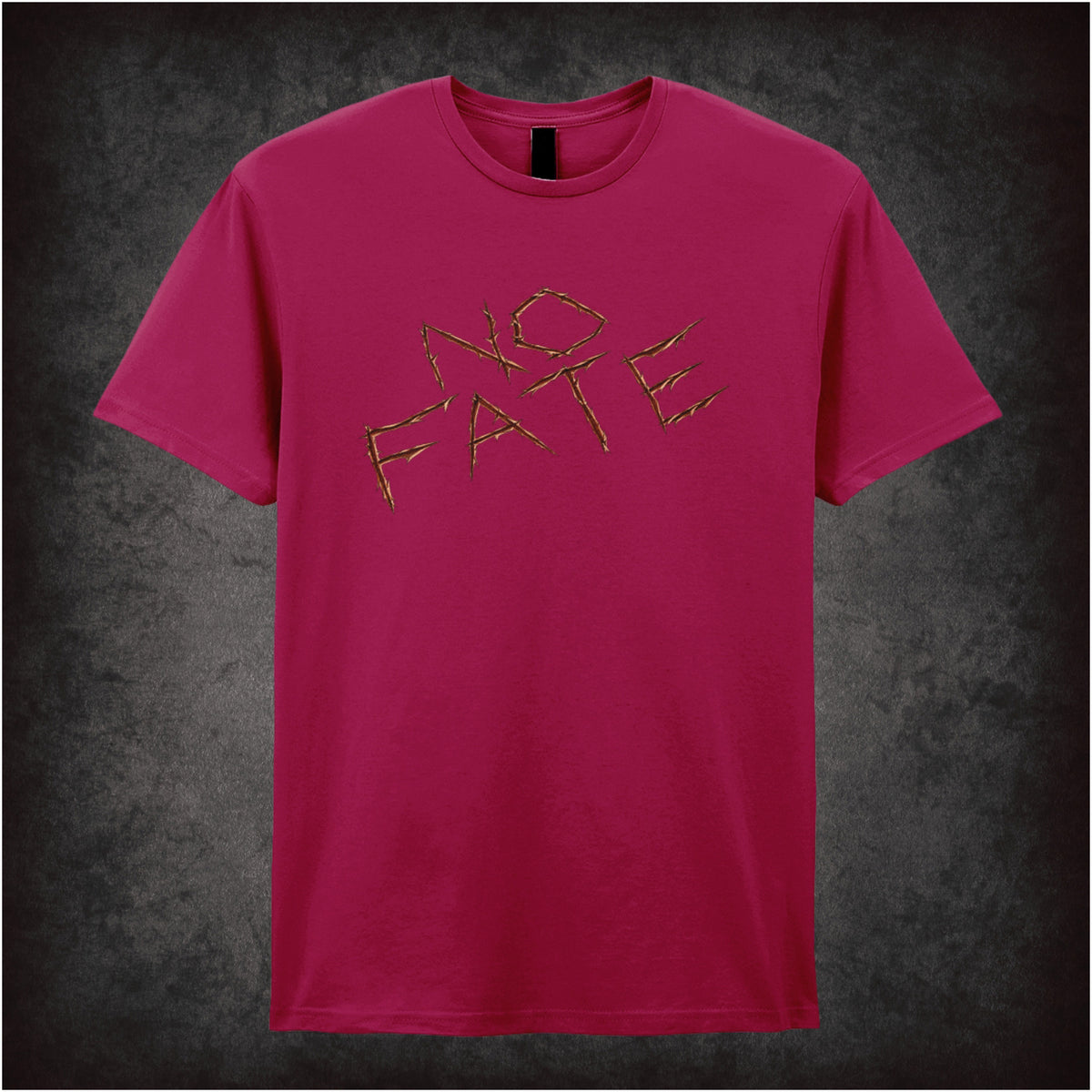No Fate T-shirt in cardinal red inspired by The Terminator 2